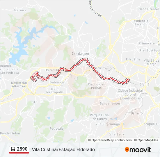 2590 Bus Line Map