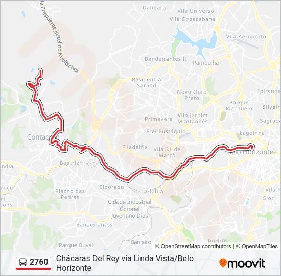 2760 Bus Line Map
