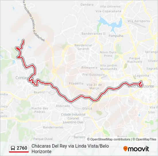 2760 Bus Line Map