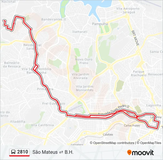 2810 Bus Line Map