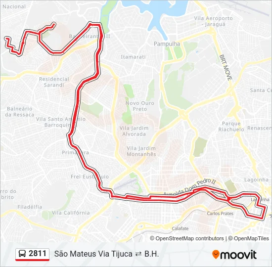 2811 Bus Line Map