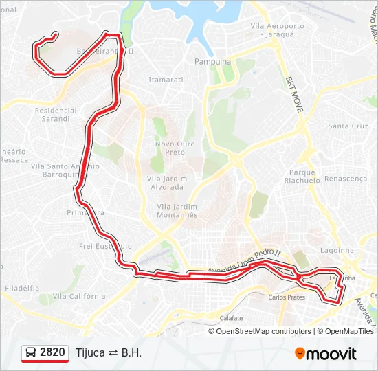 2820 Bus Line Map