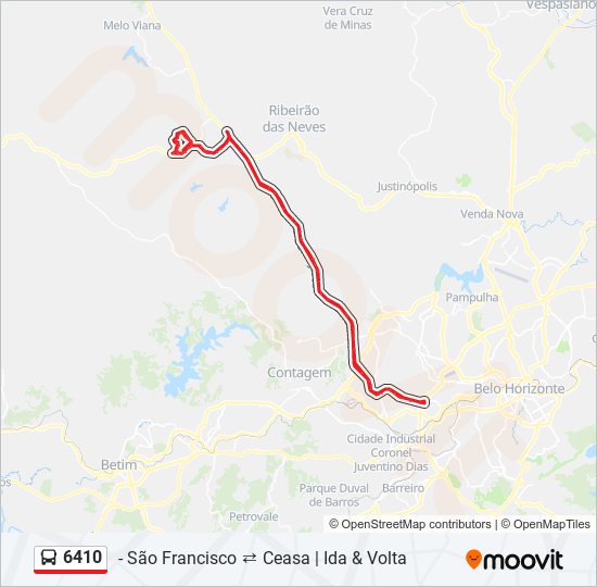 6410 bus Line Map