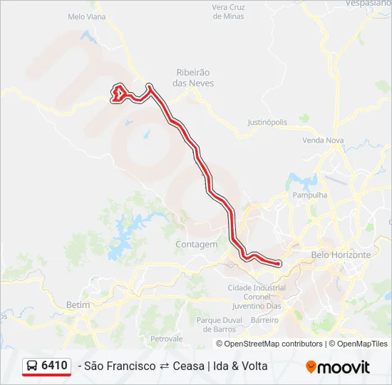 6410 Bus Line Map