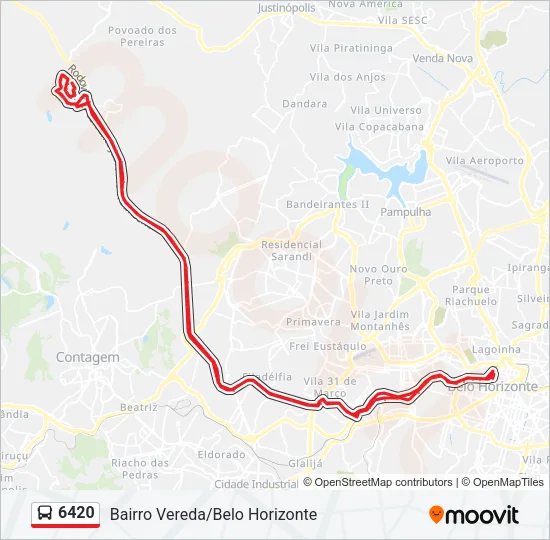 6420 Bus Line Map