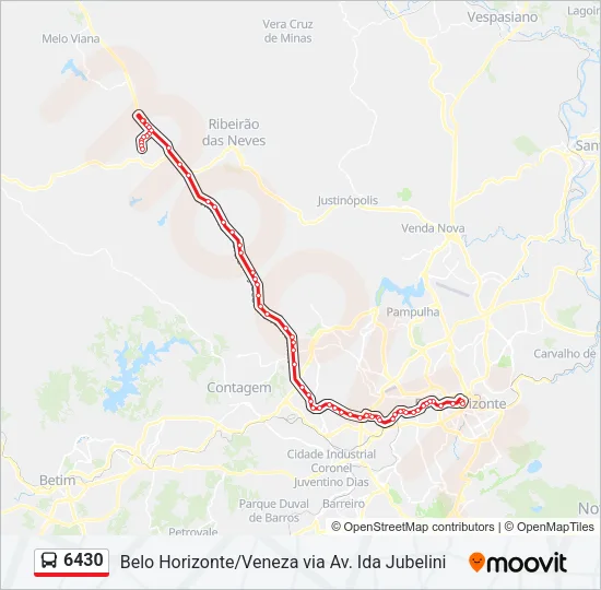 6430 Bus Line Map