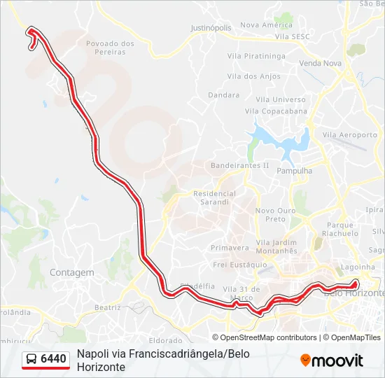 6440 Bus Line Map