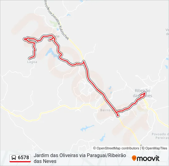 6578 Bus Line Map