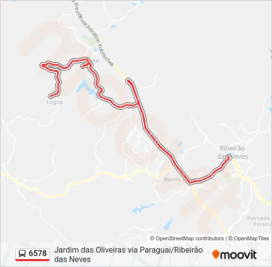 6578 Bus Line Map