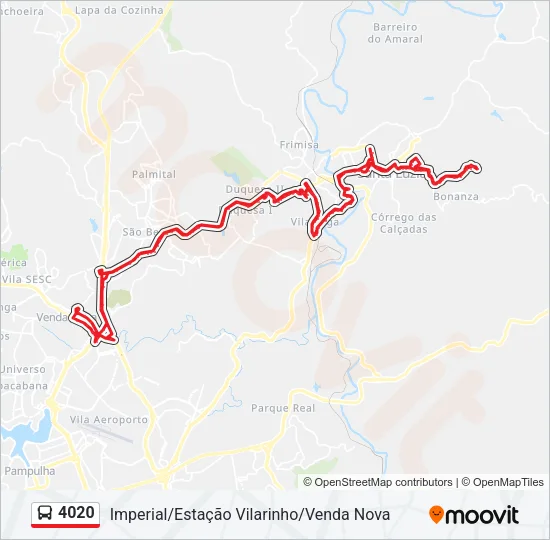 4020 Bus Line Map