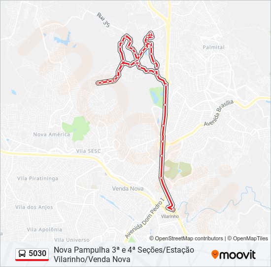 5030 bus Line Map