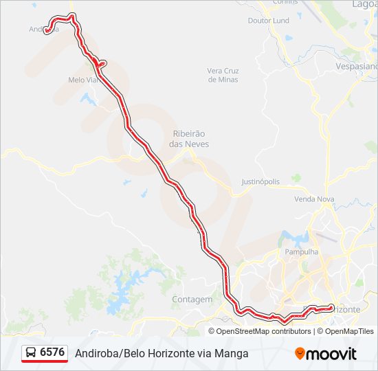 6576 bus Line Map