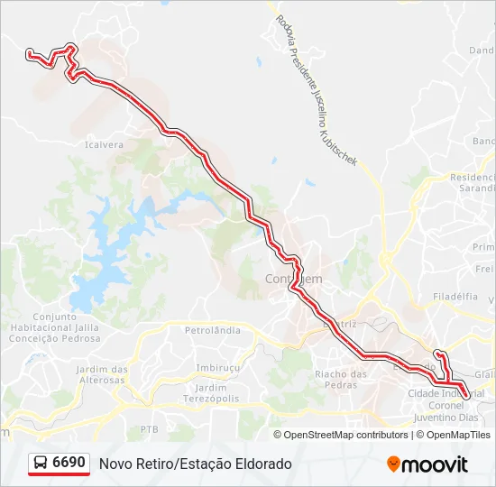 6690 Bus Line Map