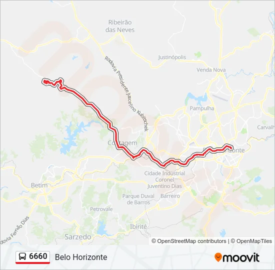 6660 Bus Line Map