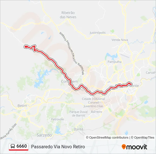 6660 Bus Line Map