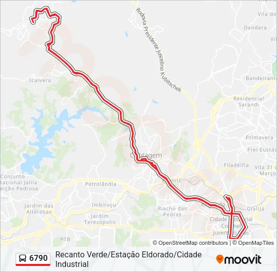 6790 Bus Line Map