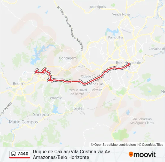 7440 Bus Line Map
