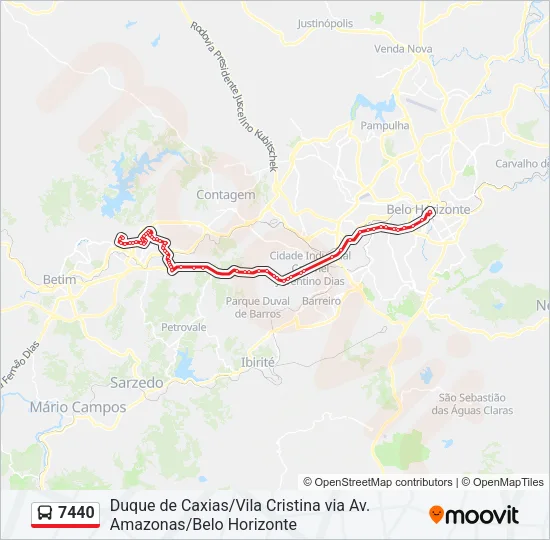 7440 Bus Line Map