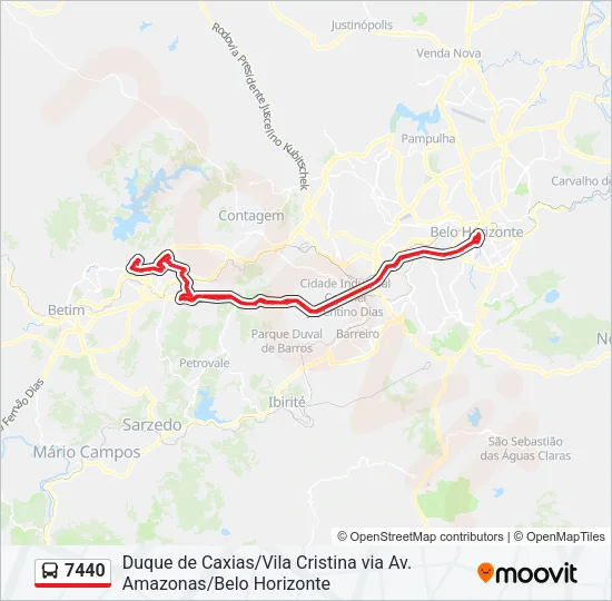 7440 Bus Line Map