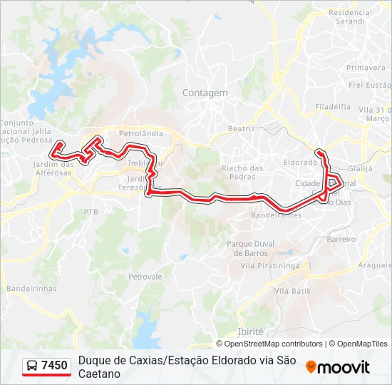 7450 Bus Line Map
