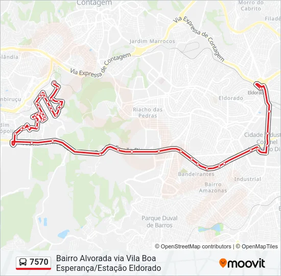 7570 Bus Line Map