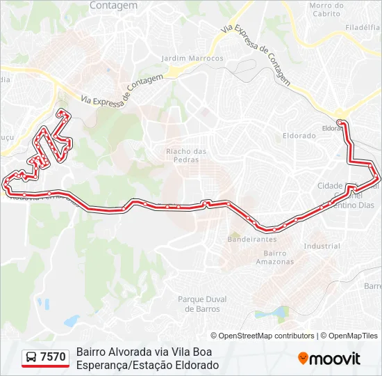 7570 Bus Line Map