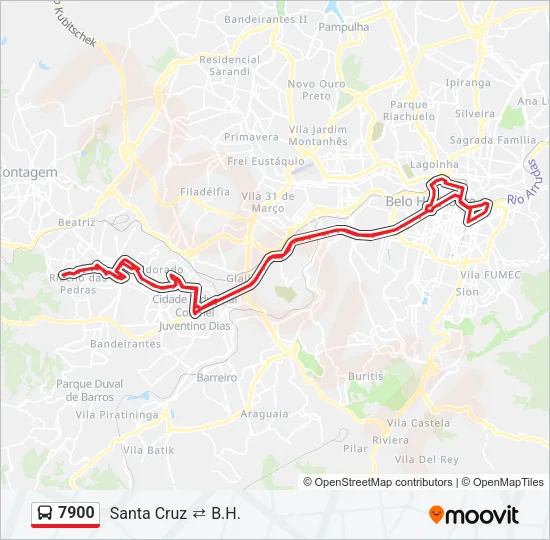 7900 Bus Line Map