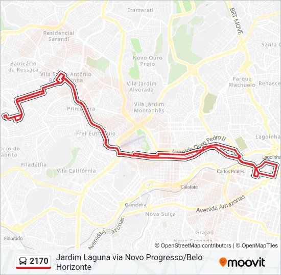 2170 Bus Line Map