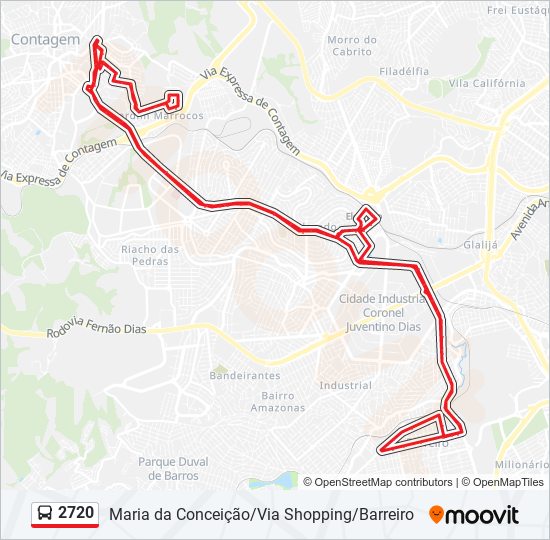 2720 bus Line Map