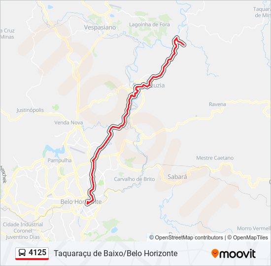 4125 bus Line Map