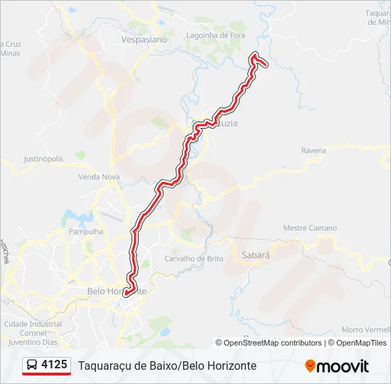 4125 Bus Line Map