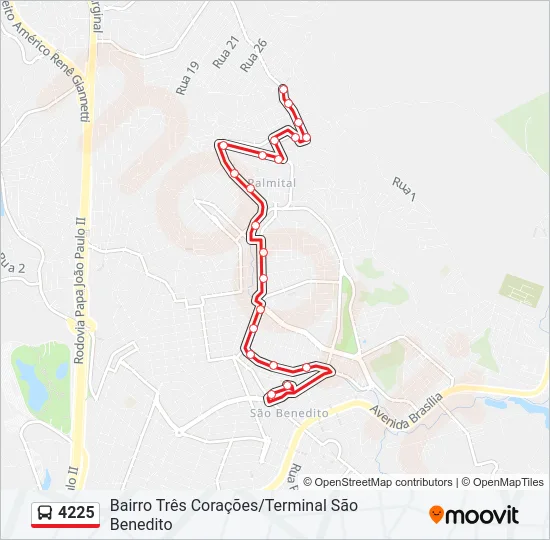 4225 Bus Line Map