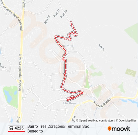 4225 bus Line Map