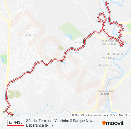 4435 Bus Line Map