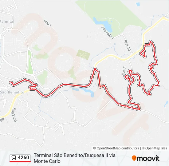 4260 Bus Line Map