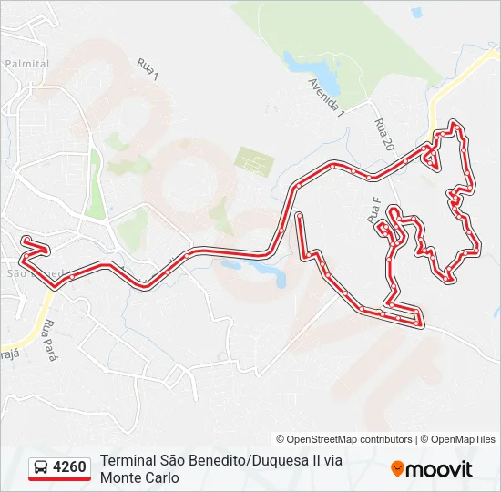 4260 Bus Line Map