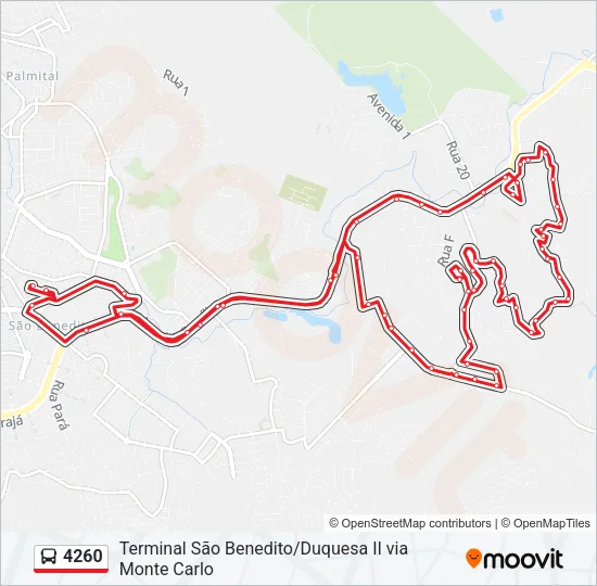 4260 Bus Line Map