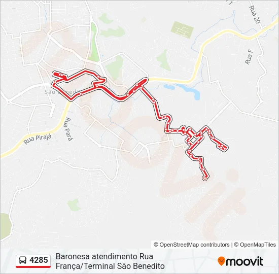 4285 Bus Line Map