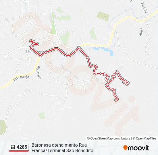 4285 Bus Line Map