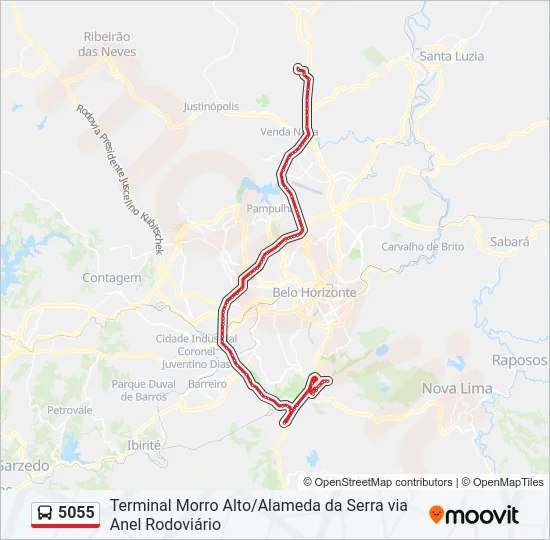 5055 Bus Line Map