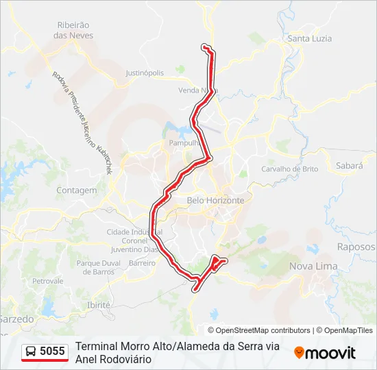 5055 Bus Line Map