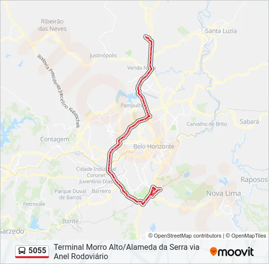 5055 Bus Line Map