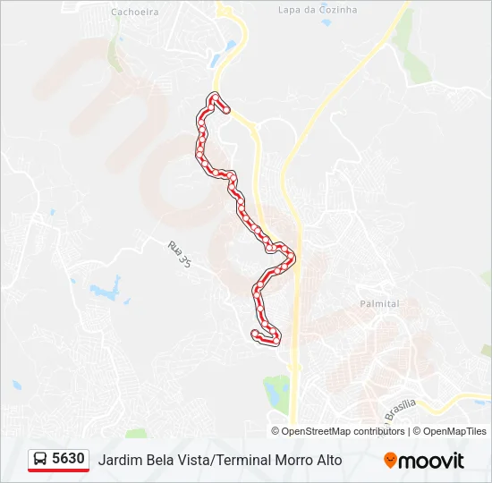 5630 Bus Line Map