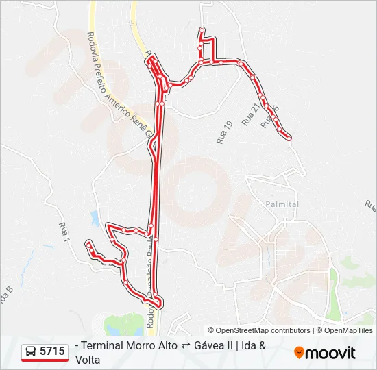 5715 Bus Line Map