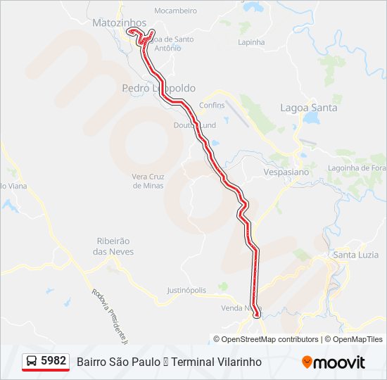 5982 bus Line Map