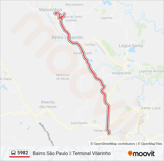 5982 Bus Line Map