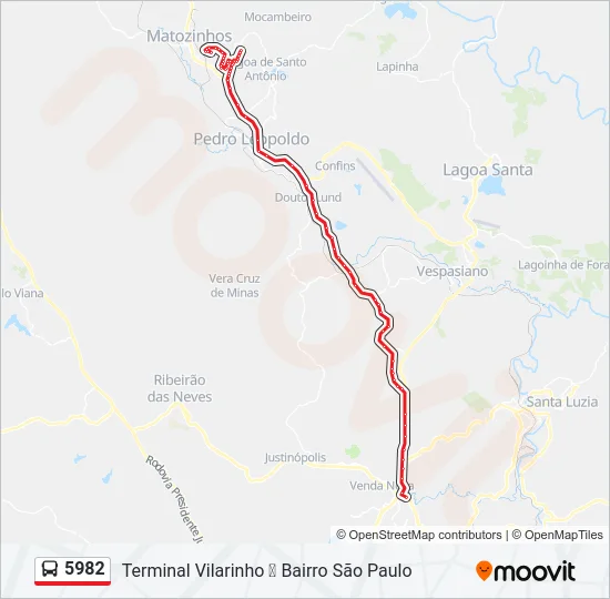 5982 Bus Line Map