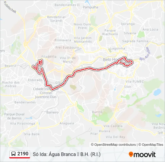 2190 Bus Line Map