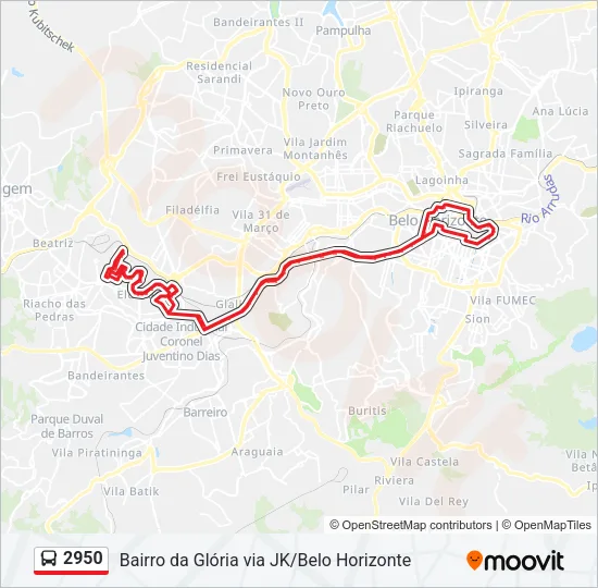 2950 Bus Line Map