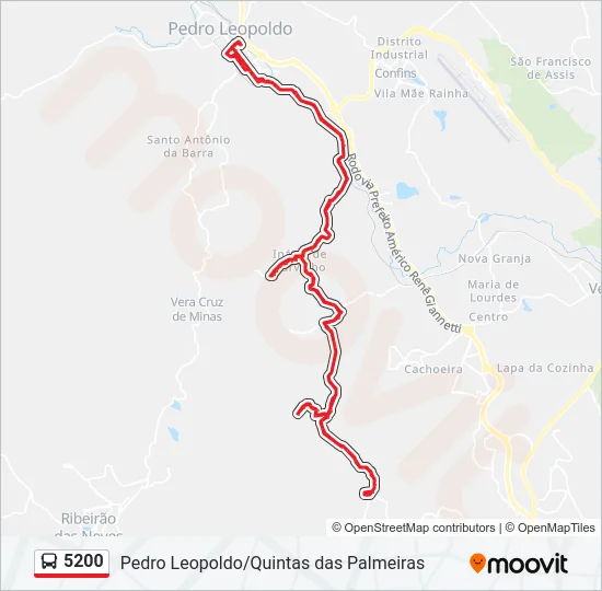 5200 Bus Line Map